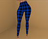 Blue PJ Pants Plaid Lg F