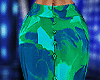 Green Print Skirt