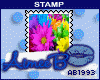 Stamp - Colourful flower