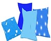 Soft Blue Fancy Pillows
