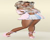 Pink Sweater White Skirt Dolls
