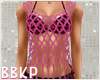 Pink Leopard Net Bikini