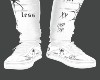 !R! White Graffiti Shoe