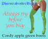 Candy apple green boots