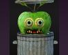 Zombie Apple in Garbage Can Fun Funny Hilarious Food