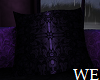 Purple Black Lace Pillow