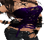 purple straped corset