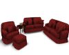 Red Sofa Set 1