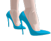 High heels bluee