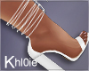 K claire white heels