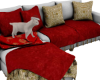 Decorated Christmas Sofa