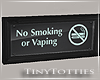 T. No Smoking Sign