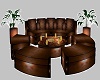 Circular Brown Couch