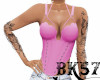 *BK*pink studded corset
