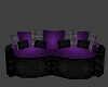 black n purple couch