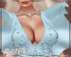 R shimmering blue gown