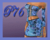 [P76]Blu floral tied
