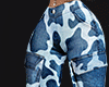 cargo pants cow print
