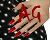 AG Dainty Hands Red Nail