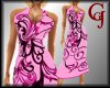 Halter Dress Print Pink
