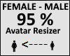 Avatar scaler 95%