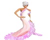 Pink n White Long Gown