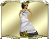 Diamond long dress white