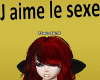 SG J aime le sexe Sign