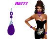 HB777 DP Earrings Purple