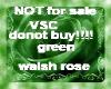 VSC green walsh rose