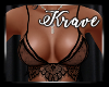 [K] Black Lace Bralet