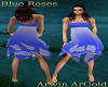 Blue rose dress