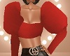 red Puffed Top