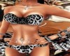 lepard print bikini blac