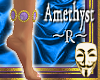 Gold Anklet*Amethyst*R