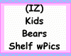 Kids Bears Shelf wPics