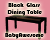 *BabyA Black Glass Table