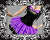 Corset Dress Blck/Purpl