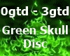 M/F Green Skull Disc