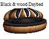 Black & Wood Daybed