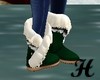 Green winter boots