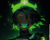 X, Green Smile