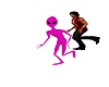ol pink alien group danc