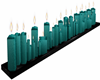 Teal Long Candles
