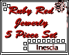 (IZ) Ruby Red 5Piece Set