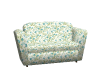 Basic Floral Blue Sofa