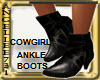 WESTERN ANKLE BOOTS BLK