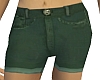 Green Denim Shorts
