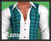 Teal Plaid Couple M