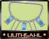 LS~SHIMMER NECKLACE BLUE